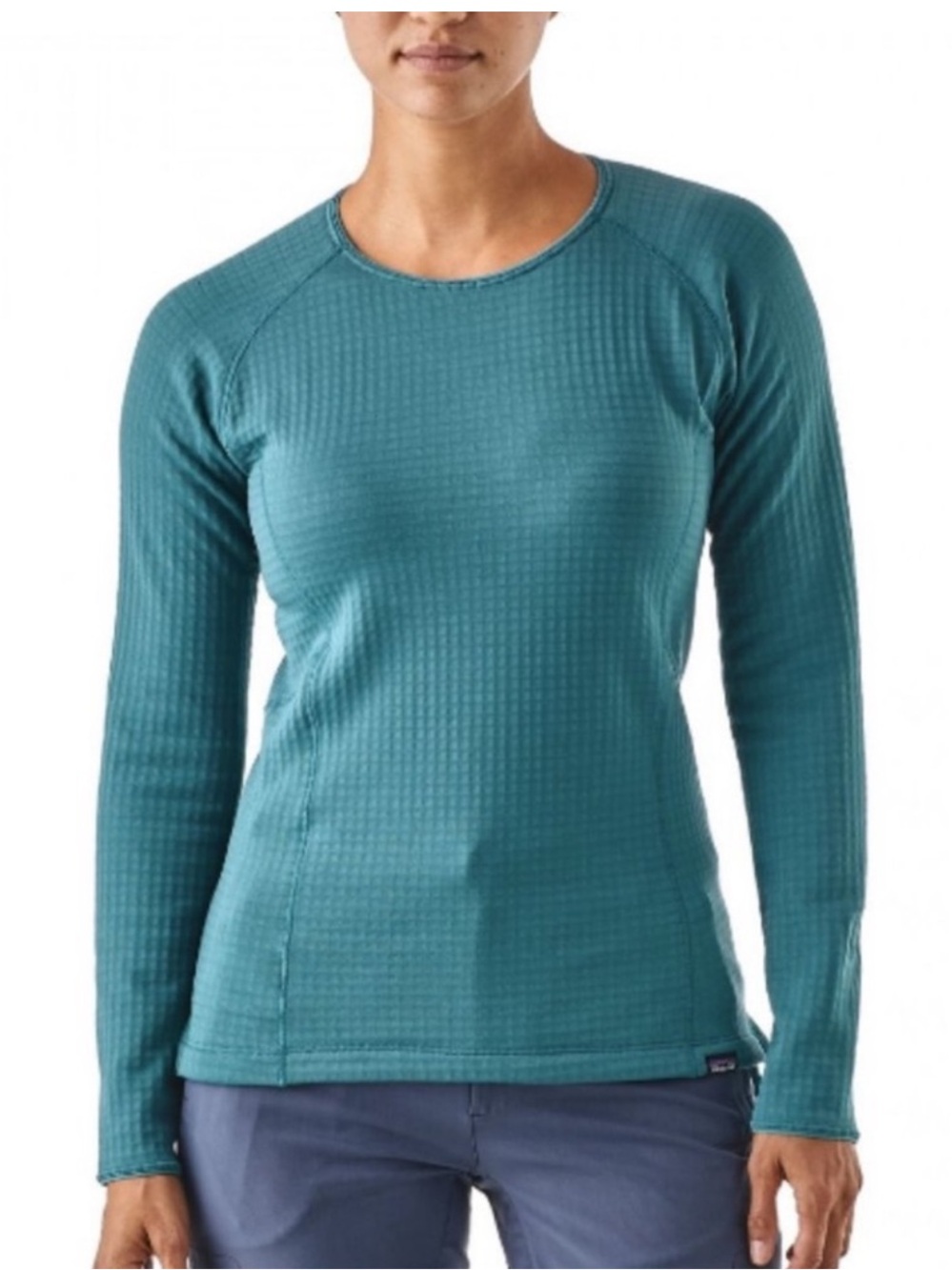 Patagonia Womens R1 Crew Tasmanian Teal Medium